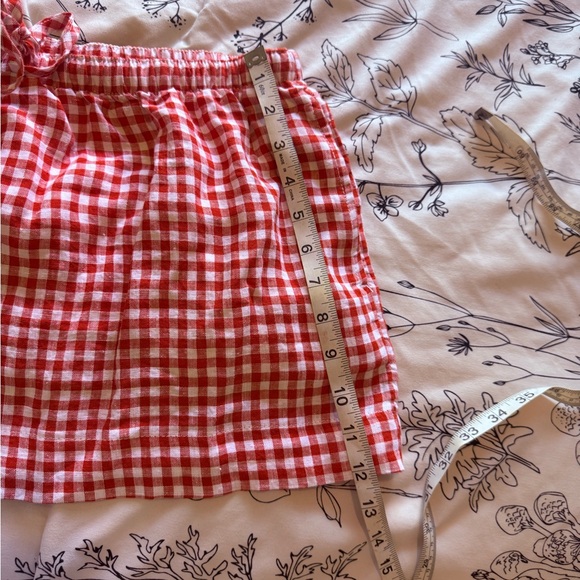 C&C California Red Checkered Skater Skirt - Picture 7 of 8